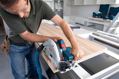 BOSCH Tools Track Saw - GKT13-225L 6-1/2 In. Precison Saw with Plunge Action & Carrying Case