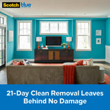 Scotch Painter's Tape Blue Pre-taped Painter's Plastic, Unfolds to 24 inches x 30 yards, PT2093EL-24 Scotch