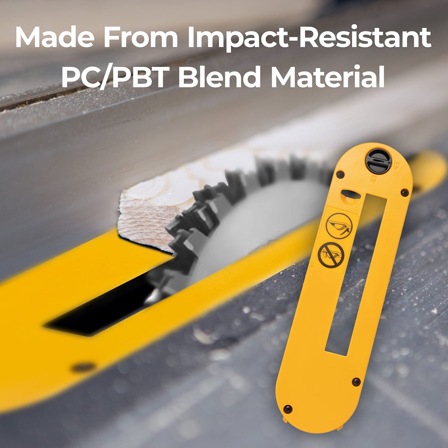 TonGass Dado Throat Plate Compatible with DeWalt 10" Portable Table Saw (DWE7490 DWE7491 DWE7491RS DWE7492) - Made from Impact-Resistant PC/PBT Blend TonGass