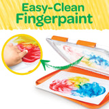 Crayola Washable Finger Paint Station, Less Mess Finger Paints for Toddlers, Kids Gift Crayola
