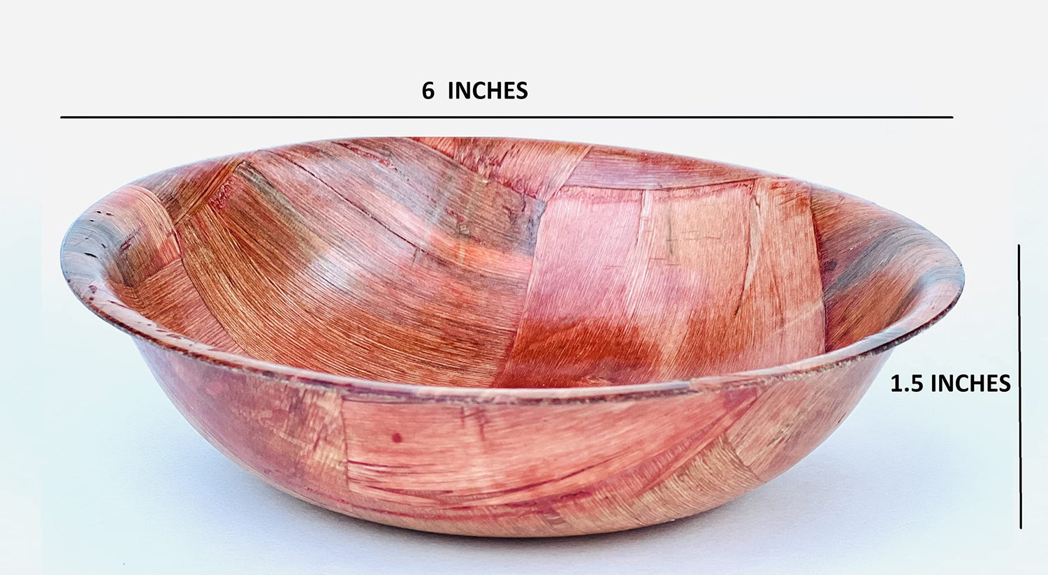 United Brands USA Wood Wooden Salad Bowl Set 6 (6 inches) United Brands USA