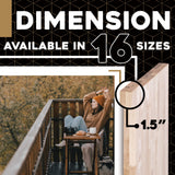 Multi-Purpose Butcher Block Workbench Top - 24 x 36 x 1.5 in. Natural Maple Slab for Versatile Home and Office Use DuraSteel