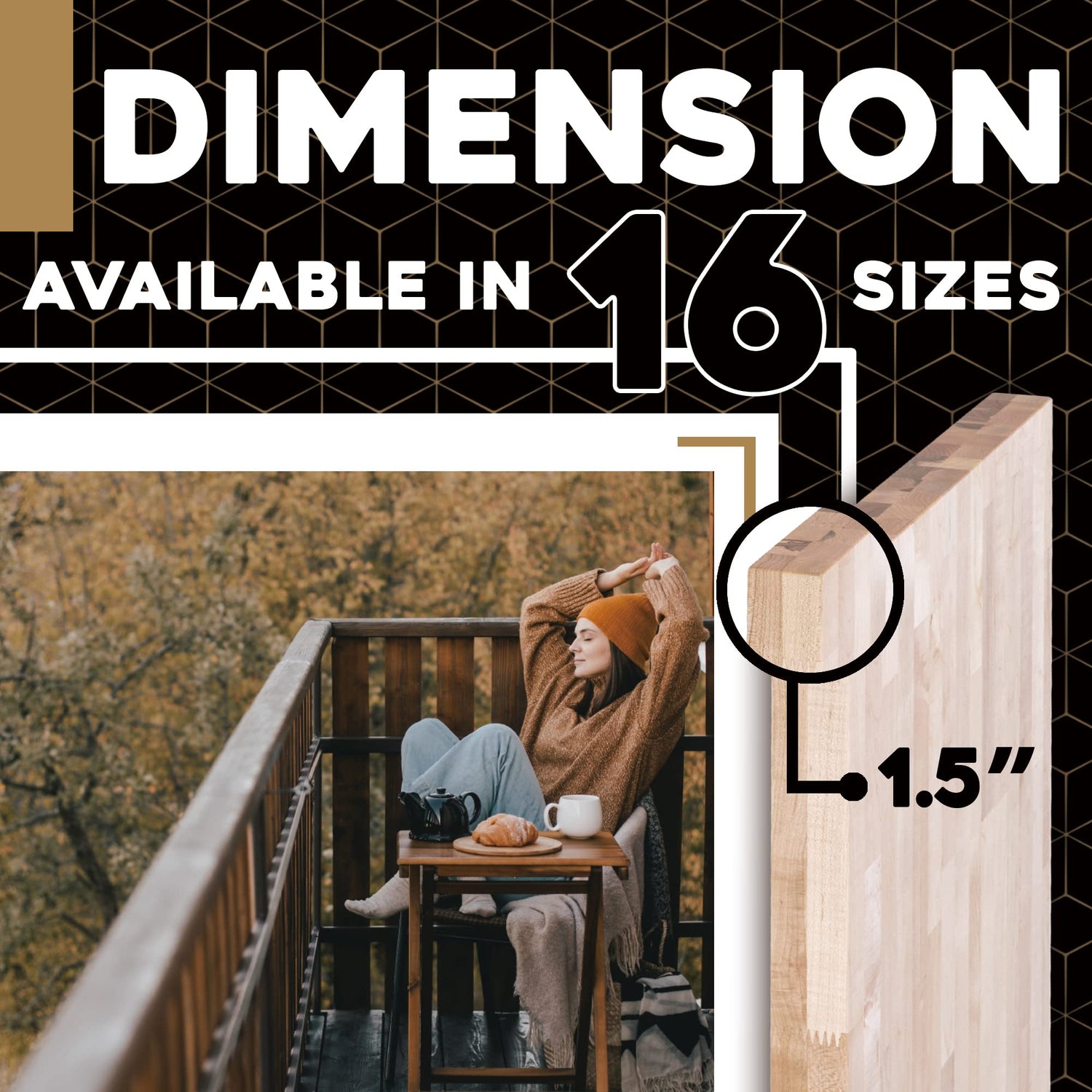 DuraSteel 24x30 Natural Finish Maple Butcher Block Workbench Top for Multi-Purpose Use DuraSteel