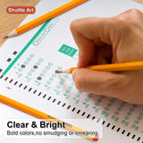 Shuttle Art Pencils and Erasers Bundle, Set of 600 Pack Sharpened Yellow Pencils + 120 Pack Pink Erasers Bulk Shuttle Art