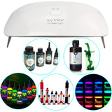 UV Resin Light Lamp Curing for Crafts Epoxy,3D Printer UV Resin Curing Light for SLA/DLP/LCD 3D Printing Resin Curing Station/Machine/Lamp/Box xcvoc