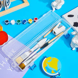 8 Pcs Translucent Plastic Paint Brush Holders Paint Brush Case Organizers Drawing Tools Storage Box Long Paint Brush Case Watercolor Pen Pencil Gueevin