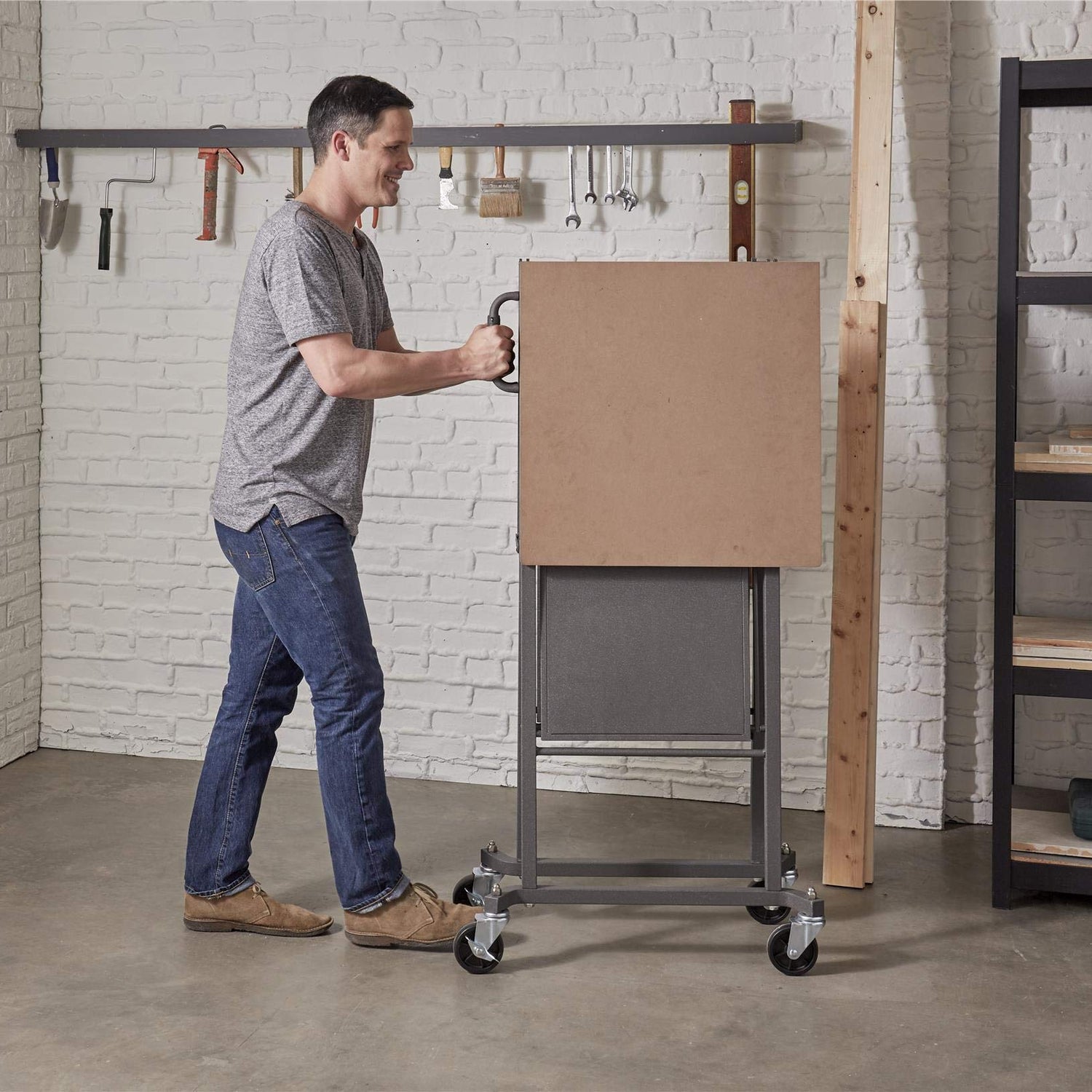 COSCO 66721DKG1E Folding Workbench and Table, Dark Gray CoscoProducts