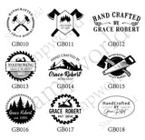 Custom Electric Branding Iron with Personalised Wood Stamp - 200W 110V (2.5") N-K