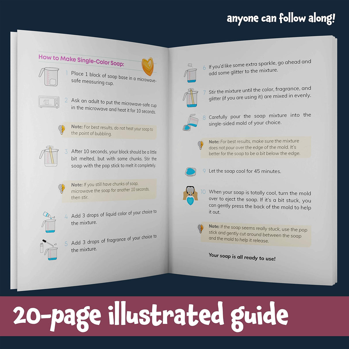 Soap & Bath Bomb Making Kit for Kids, 3-in-1 Spa Science Kit, Craft Gifts for Girls & Boys Age 6, 7, 8, 9, 10-12 Year Old Girl Crafts Kits : DIY Dan&Darci