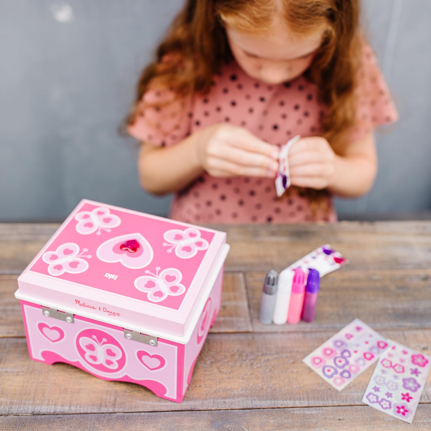 Melissa & Doug Created by Me! Jewelry Box Wooden Craft Kit - WoodArtSupply