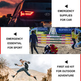 Travel-First Aid-Kit Car-Home 300PCS Survival-Kit Outdoor-Adventure - Small Portable Red Emergency Essential Sets Office Hiking Camping Business 1st Aid