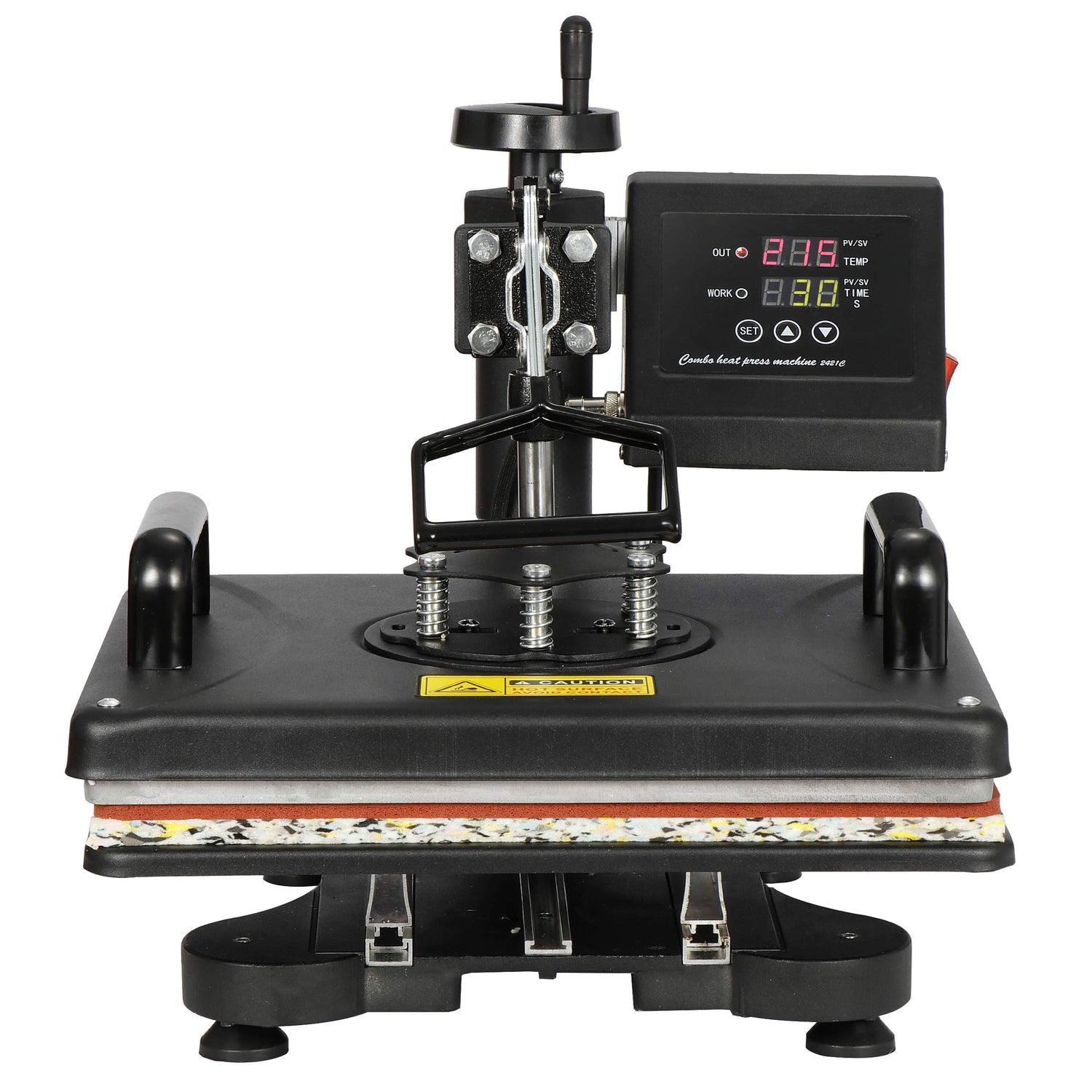 SUPER DEAL Upgraded 5 in 1 Heat Press Machine 12" x 15" 360-degree Rotation Quality ndustrial Digital Heat Transfer Machine Combo for SUPER DEAL