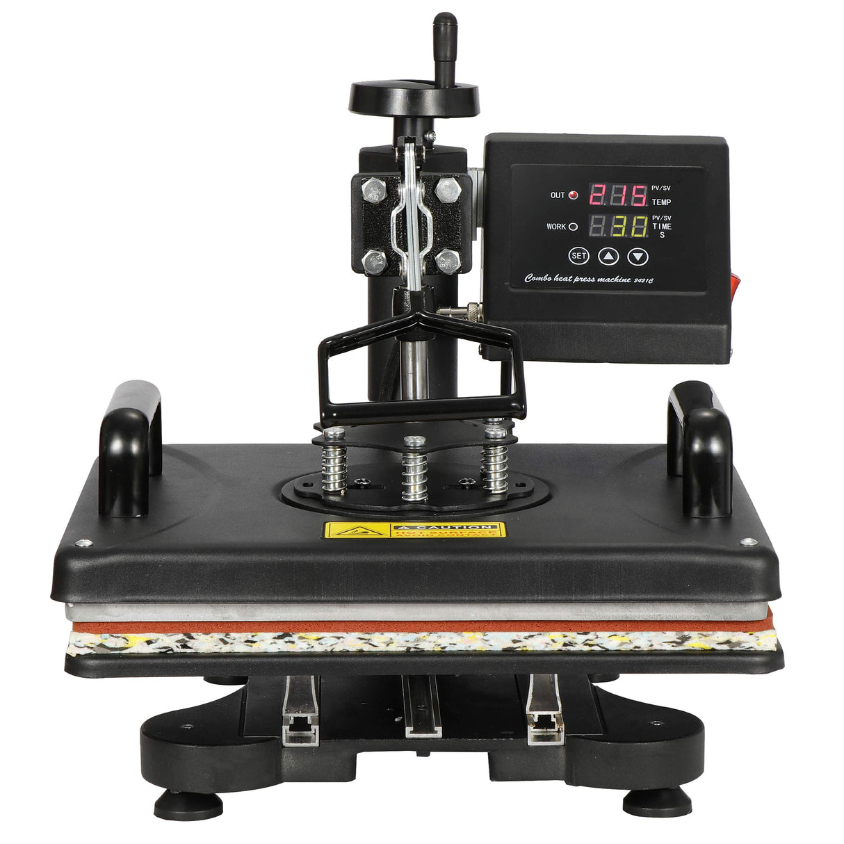 SUPER DEAL Upgraded 5 in 1 Heat Press Machine 12" x 15" 360-degree Rotation Quality ndustrial Digital Heat Transfer Machine Combo for SUPER DEAL