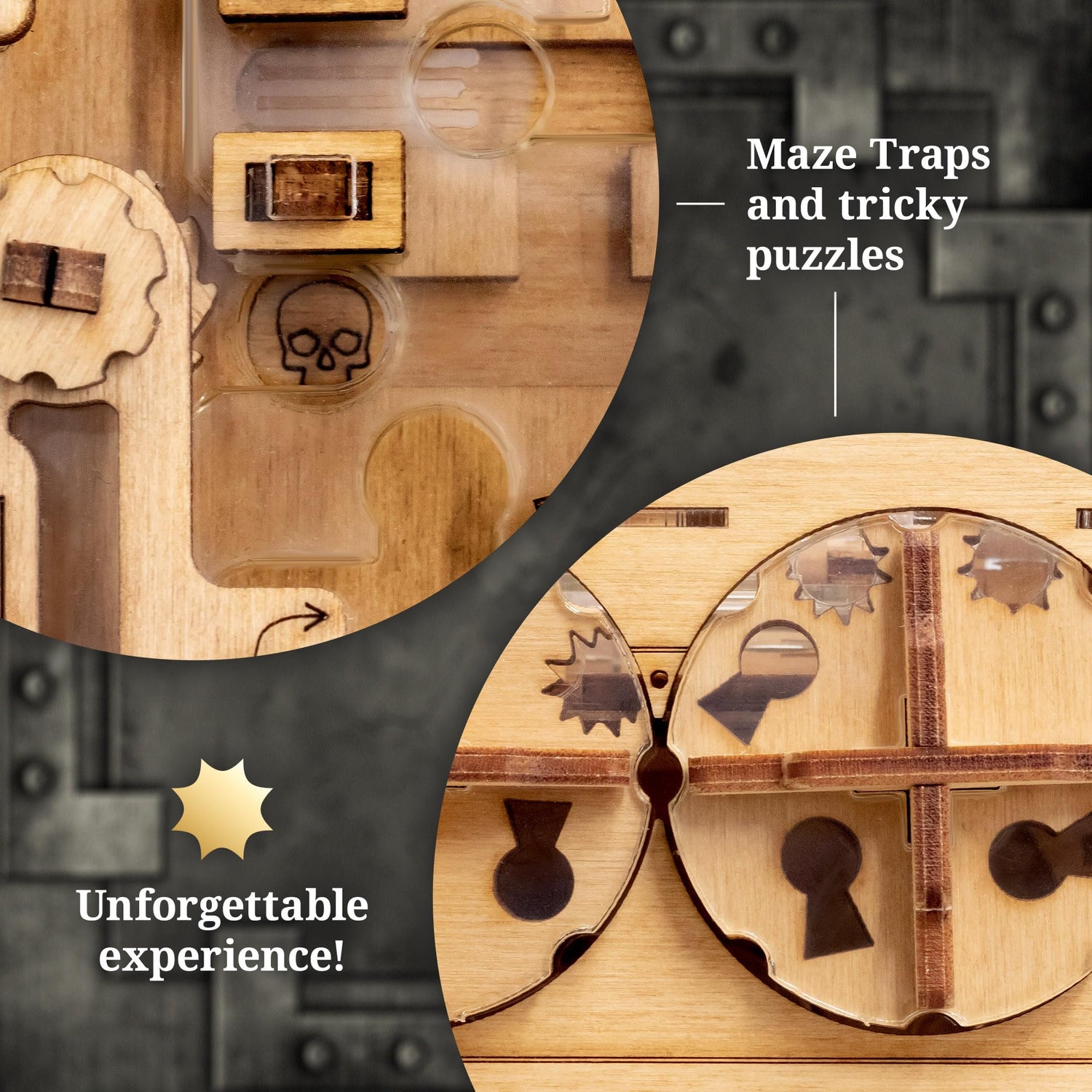 iDventure A-Maze-ing Safe - Marble Run Money Puzzle Box - Tricky Gift Packaging - 3D Puzzle for Adults - Escape Room Game - Brain Teaser - Birthday iDventure