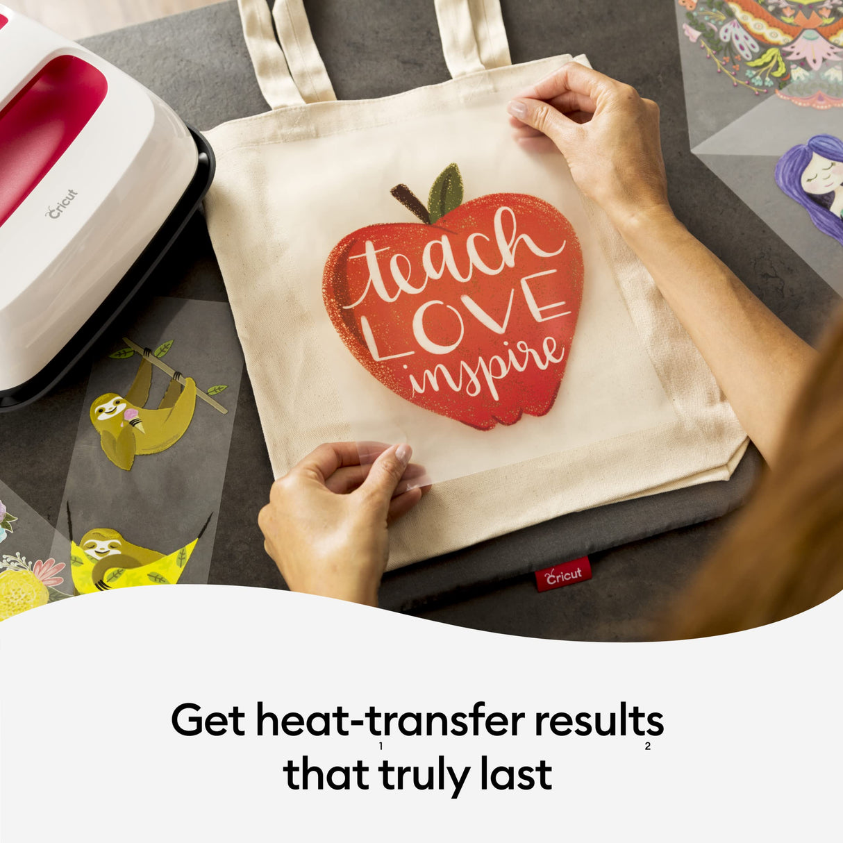 Cricut EasyPress 2 Heat Press Machine (12 in x 10 in), Ideal for T-Shirts, Tote Bags, Pillows, Aprons & More, Precise Temperature Control, Features Cricut