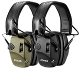 ZOHAN EM054 Electronic Shooting Ear Protection with 4X Sound Amplification 2 Pack,Slim Active Noise Reduction Earmuffs for Gun Range ZOHAN
