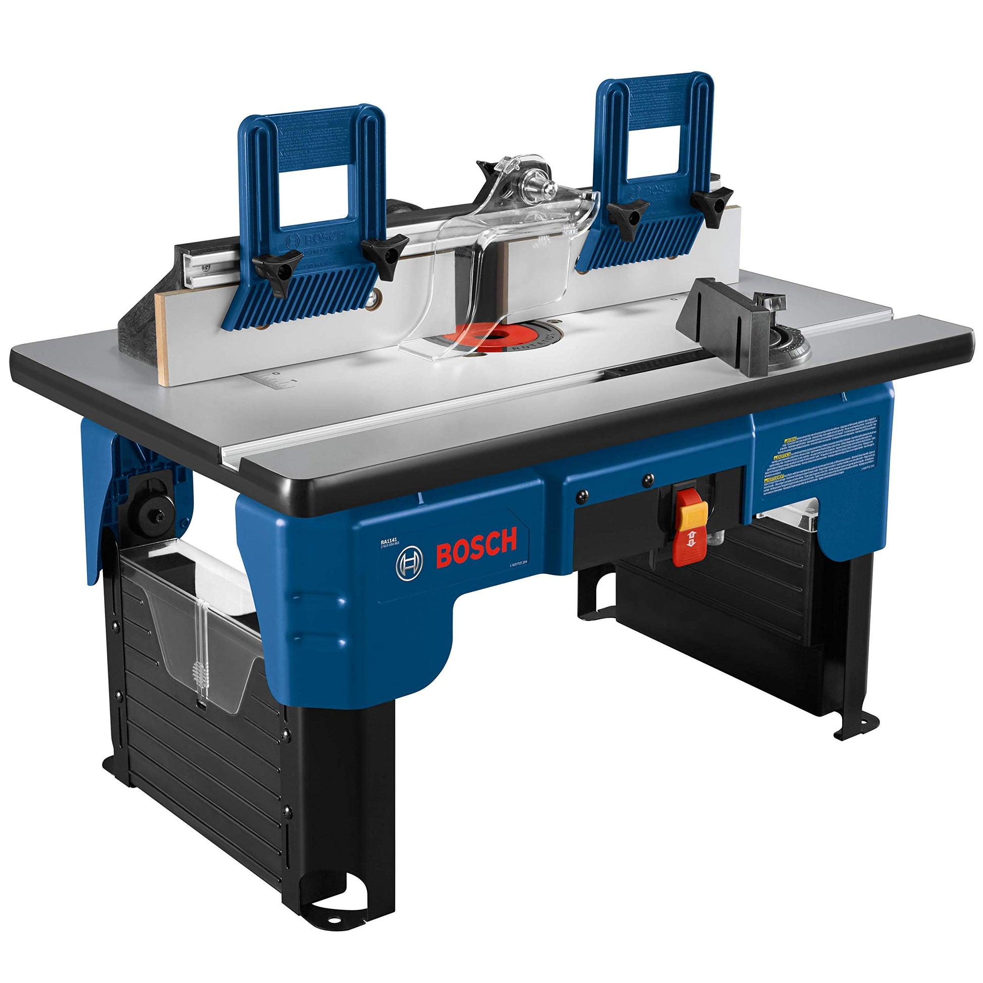 BOSCH RA1141 26 in. x 16-1/2 in. Laminated MDF Top Portable Jobsite Router Table with 2-1/2 in. Vacuum Hose Port - WoodArtSupply