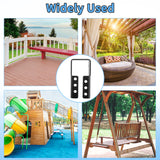 TROPTOLKY 12PCS Concealed Joist Hangers, Concealed Flange Light Joist Hanger for Wood Rail, 2”x 4” Q235 Steel Joist Brackets TROPTOLKY