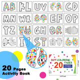 Shuttle Art Washable Dot Markers 36 Colors with Free Activity Book, Fun Art Supplies for Kids Toddlers and Preschoolers, Non Toxic Water-Based Paint Shuttle Art