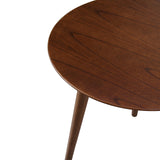GDFStudio Evangeline Finished Wood End Table w/Faux Wood Overlay (Natural Walnut) GDFStudio
