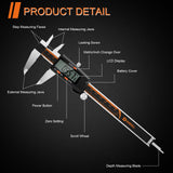 HARDELL Digital Caliper 6 Inch with Large LCD Screen，Calipers Measuring Tool with Auto-Off Feature, Inch/Millimeter Conversion, Electronic Vernier HARDELL