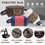 xrlsg Personalized Toiletry Bag for Men Custom Laser Engraved Travel Organizer Kit with Name Monogrammed Gift for Husband Boyfriend Dad xrlsg