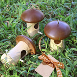 Hummingbird House,2023 New Mushroom Wooden Hummingbird Houses for Outside for Nesting, Gardening Gifts,Home Garden Decoration,3 Pack LOTKEY