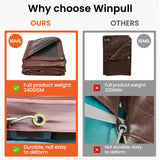 Winpull Tarp 12x20FT, 16 Mil Heavy Duty Large Tarps, Waterproof Tarp with Brass Grommets and Reinforced Edges, UV Resistant, Tear&Fade Resistant Poly Winpull