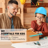 SHALL 26-Piece Kids Size Tool Set, Real Tools Kit for Kids with 12" Tool Bag, Safety Certified Children Learning Tool Set with Hand Tools for Boys & SHALL