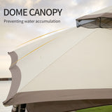 Joyside 10x20 ft Outdoor Gazebo, Double-Tier Roof Gazebo Tent with Curtains and Nettings, Patio Spacious Carport Gazebo with Metal Steel Frame Joyside