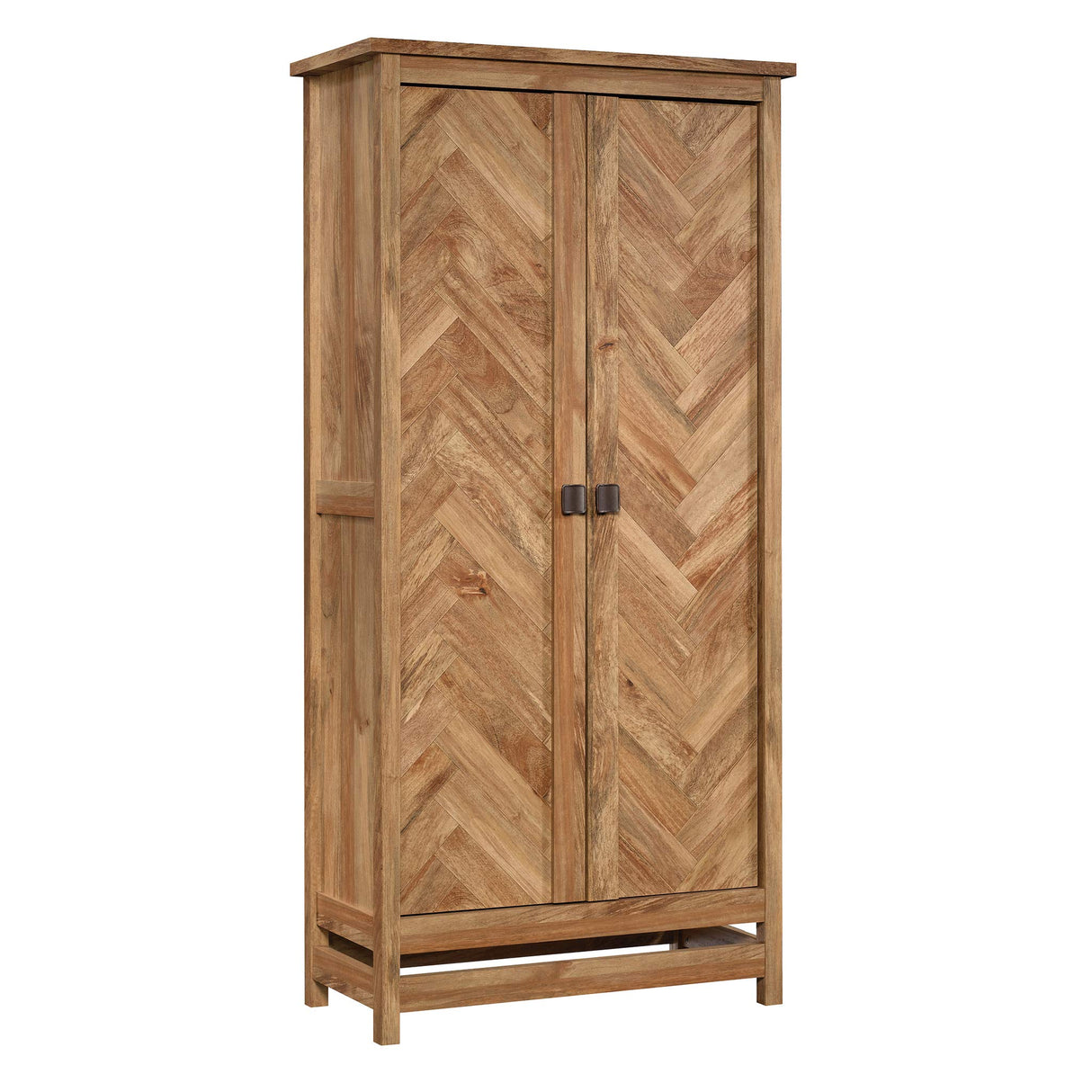 Sauder Cannery Bridge Storage Pantry Cabinet, L: 35.20" x W: 16.26" x H: 71.97", Sindoori Mango finish Sauder