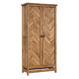 Sauder Cannery Bridge Storage Pantry Cabinet, L: 35.20" x W: 16.26" x H: 71.97", Sindoori Mango finish Sauder