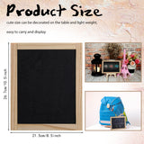 Harloon 6 Pcs Chalk Board Small 8.5 x 10.5 Double Sided Mini Unfinished Wood Frame Tabletop Blackboard Signs Classroom School Supplies for Kid Party Harloon