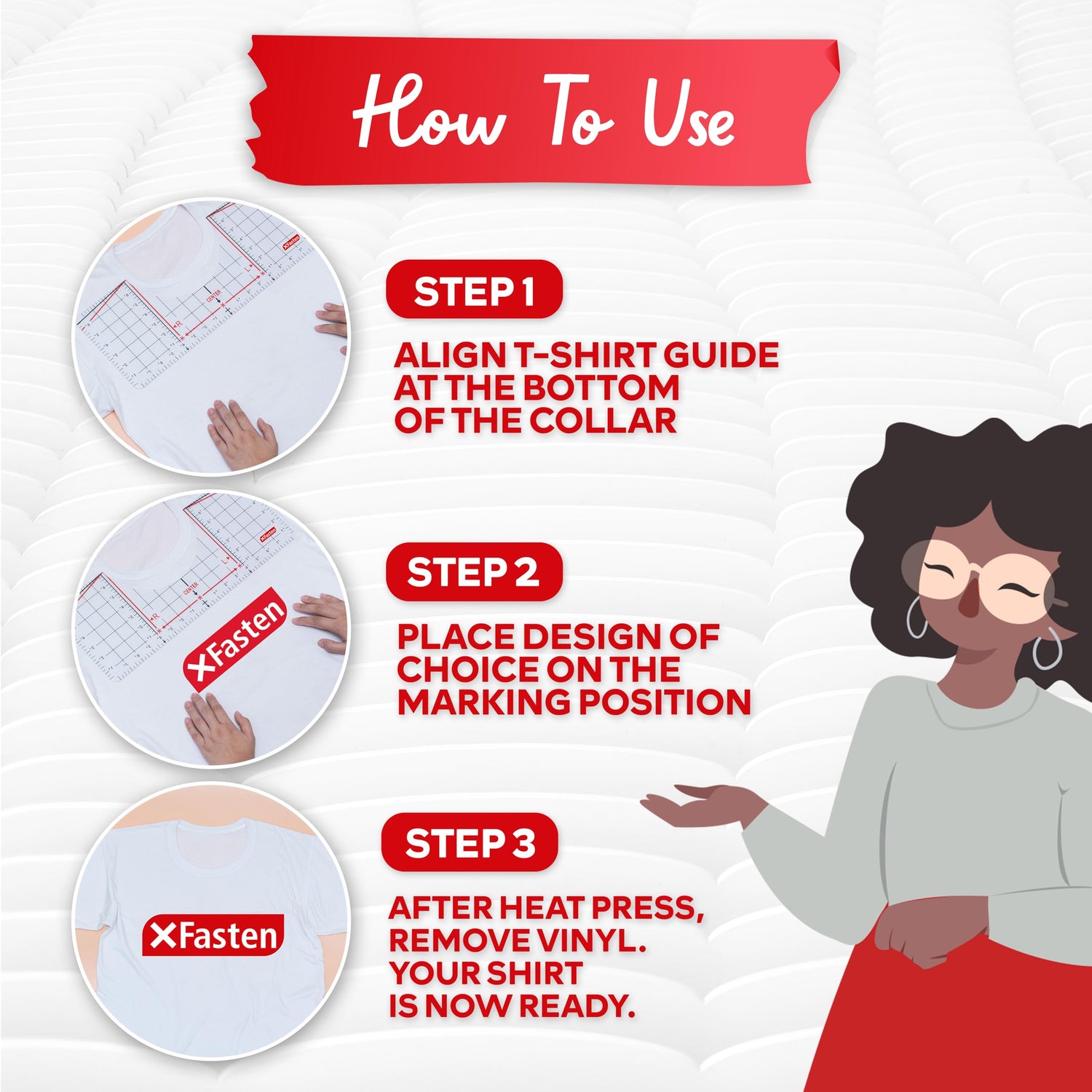 XFasten Tshirt Ruler Guide for Vinyl Alignment 17 Inch T Shirt Ruler Guide Centering Ruler, Shirt Ruler for Heat Press and Cricut, Shirt Measurement XFasten