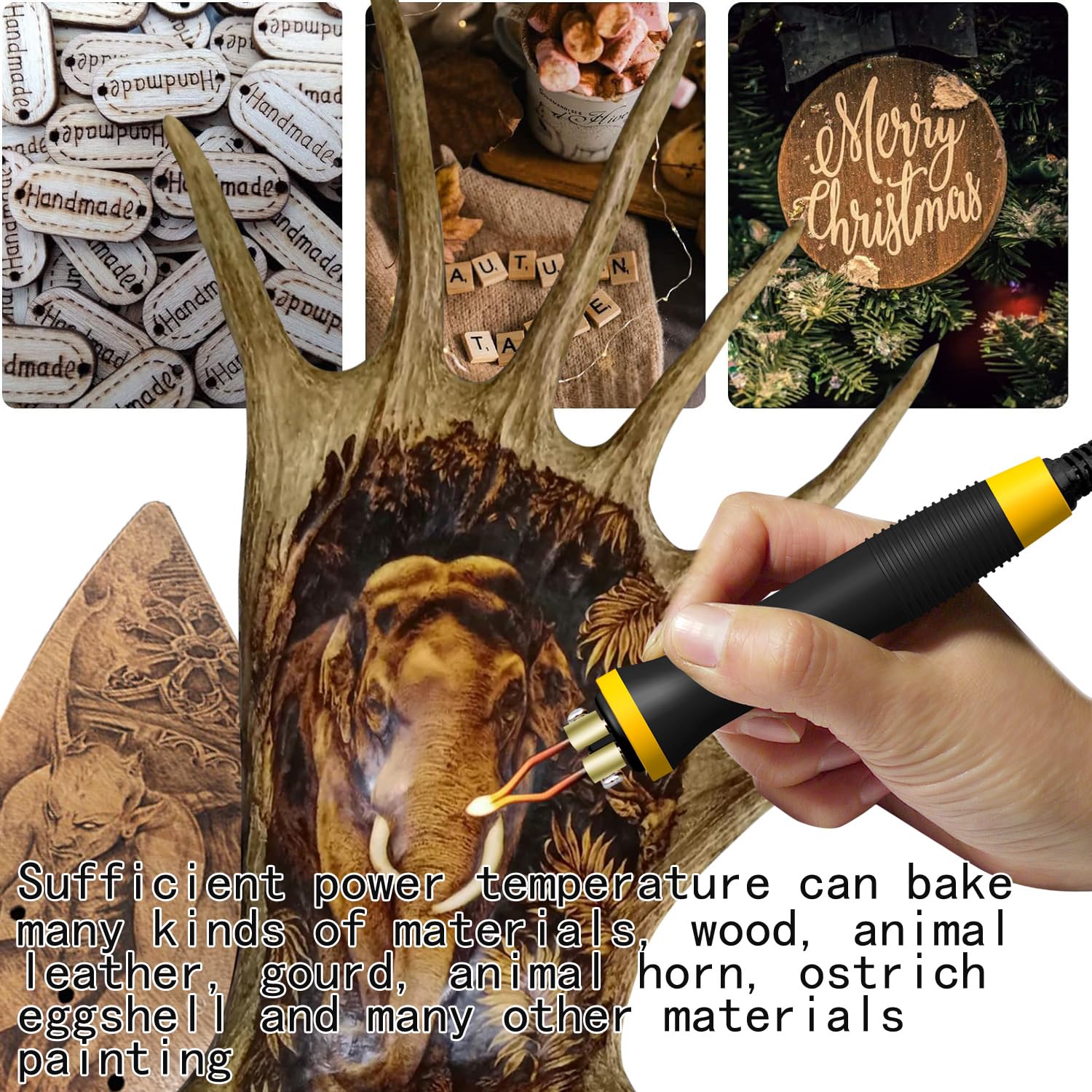 Wood Burning Kit,Wood Burning Tool,Digitally Adjustable Temperature Wood Burner Kit,Professional Wood Burner Tool Kit for Adults Beginners FIRElood