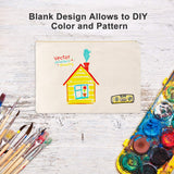 12 Pieces Canvas Cosmetic Bag Multipurpose Cosmetic Pouch Zipper Makeup Bags Blank Make Up Purse for Women Travel Organize Storage, Multi Sizes Frienda