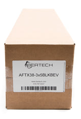 Bertech Anti-Fatigue Floor Mat, 3 Feet x 5 Feet x 3/8 Inch Thick, Textured Pattern Top, Bevelled on All Sides, Black, Made in USA - AFTX38-3x5BLKBEV Bertech
