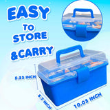 YITOHOP Arts and Crafts Supplies for Kids -1000+ pcs Art Craft kit in Carrying Travel Box for Toddlers Ages 5+ DIY Crafting School Kindergarten YITOHOP