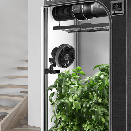 AC Infinity CLOUDRAY S6, Gen 2 Grow Tent Clip Fan 6” with Redesigned Long-Life EC Motor, Custom 10 Dynamic Wind Speeds and 10-Level Oscillation, AC Infinity