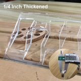 Hecfu 8 in 1 Router Template for Woodworking, Router Jig Bowtie Template, Bowtie Router Template Jig Kit, Butterfly Inlay Template Decorative Hecfu