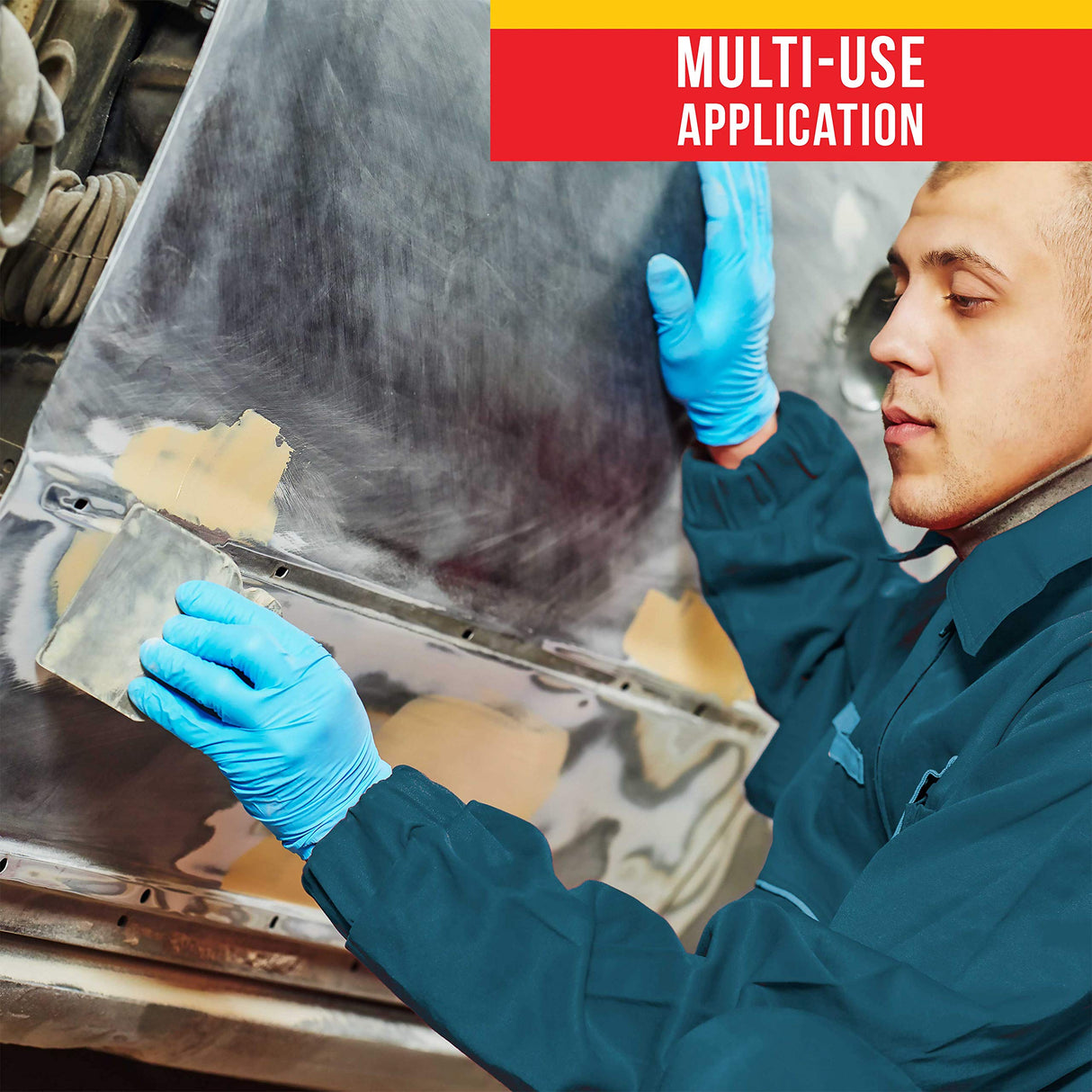 Custom Shop 4" x 2-3/4" (Pack of 25) Double Sided Black Plastic Ultra Flexible Filler Spreaders Custom Shop