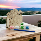 Oojami Wooden Dolphin Beach Crafting Kit: 12 DIY Unfinished Dolphin Beach Decoration Party Favors Supplies Ideal for Kids and Adults of All Ages with Oojami