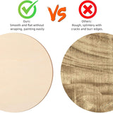 18 Inch Round Wood Circles Unfinished Wood Circles for Crafts, Door Hanger, Pyrography and Painting (8 Pieces) Jetec