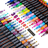 AROIC Paint Pens Paint Markers, 36 Packs Acrylic Paint markers for Writing on Any Material, Wood, Rock Painting, Glass, Ceramic, Canvas, Easter Egg AROIC