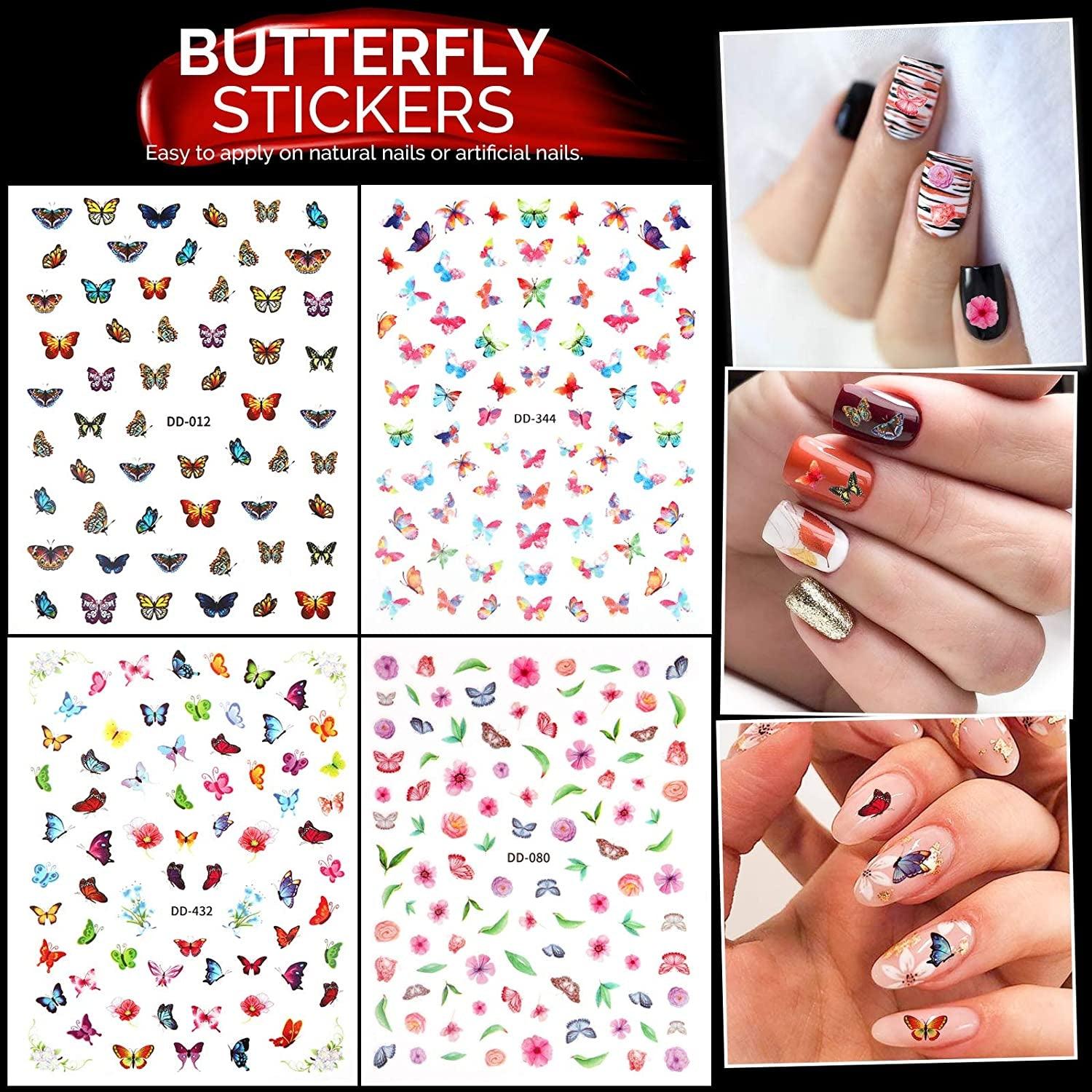 Beginners, Nail Art Supplies with Nail Art Brushes, Nail Dotting Tools, Nail Art Stickers WoodArtSupply
