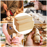 FVIEXE 3PCS Basswood Carving Blocks, 6x3x3 Inch Whittling Bass Wood Blocks for Wood Carving Unfinished Wood Blocks for Crafts Wood Carving Wood Set FVIEXE