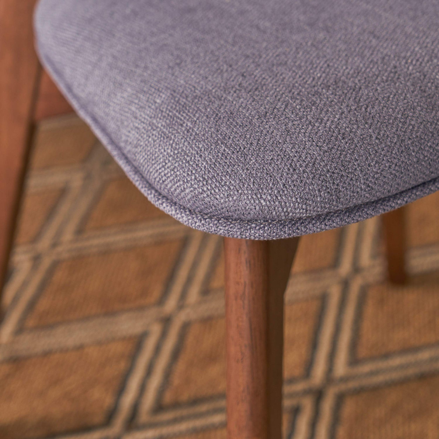 Christopher Knight Home Abrielle Mid-Century Modern Fabric Dining Chairs with Natural Walnut Finished Rubberwood Frame, 2-Pcs Set, Dark Grey / Christopher Knight Home