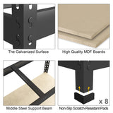 PrimeZone 4 Tier 36" W x 16" D x 55" H Storage Shelves - Adjustable Garage Storage Shelving, Heavy Duty Metal Storage Utility Rack Shelf Unit for PrimeZone