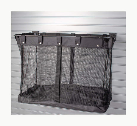 HandiWall Large Mesh Basket for Ball and Sports Storage on Garage Slatwall Panels HandiWall