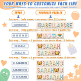 PUREFLY Name Puzzle for Kids Personalized, Custom Baby Boy Girl Gifts First Birthday Valentine Easter, Montessori Learning Toddler Toy Alphabet PUREFLY